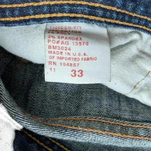 AG Adriano Goldschmied The Geffen  Slouchy Slim Jean Blue Wash Zip Fly Men 33 - Picture 8 of 12